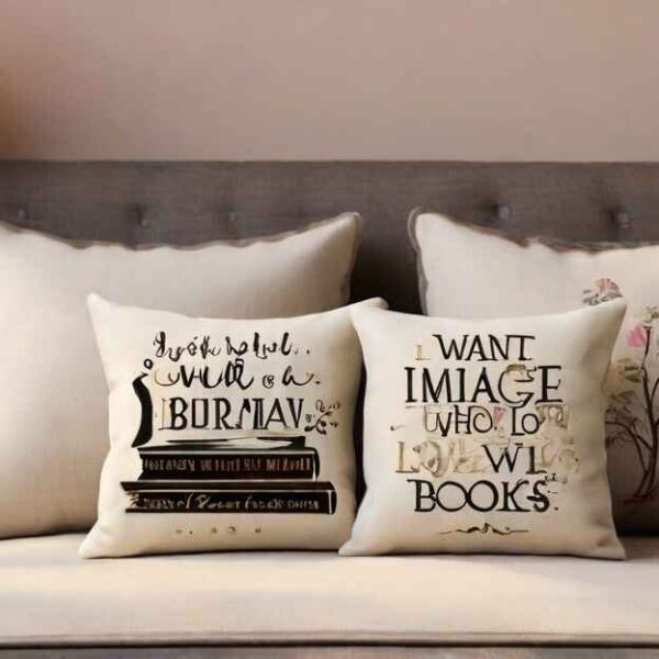 Just a Girl Who Loves Books Pillow | A Comfy Companion for Bookworms