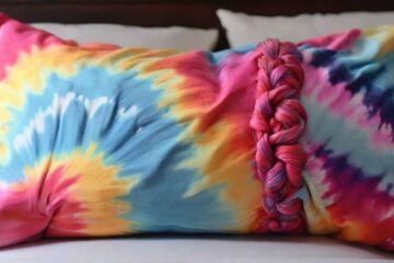 how to tie dye pillow cases