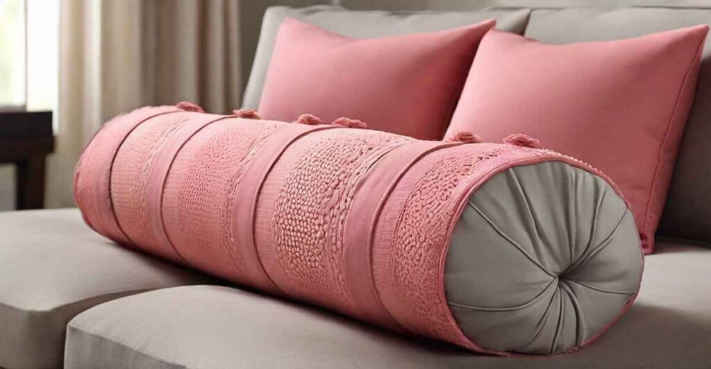 pink bolster pillows