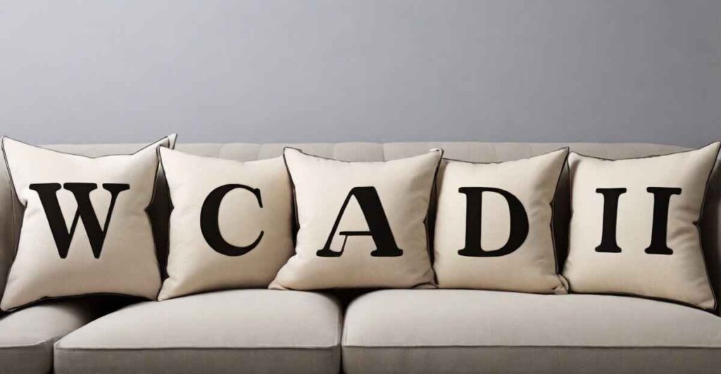 words with letters pillow