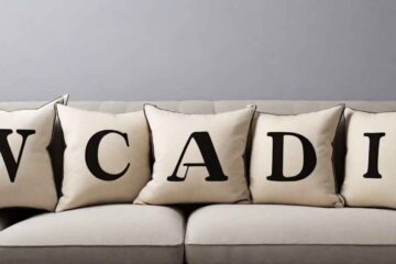 words with letters pillow