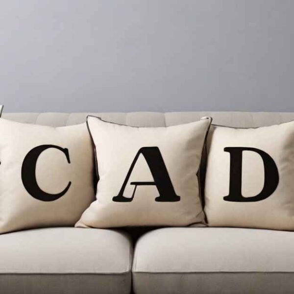 words with letters pillow